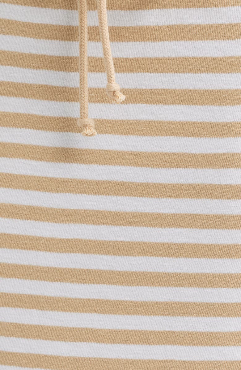 Caslon<sup>®</sup> Straight Fit Stripe Knit Midi Skirt, Alternate, color, Tan Shore- White Charm Stripe