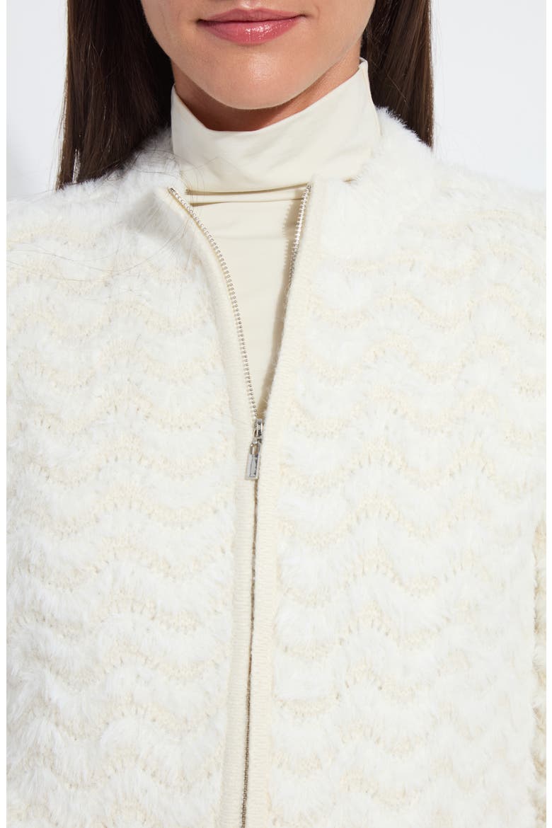 Ivanna Faux Fur Bomber Jacket, Alternate, color, SNOW WHITE