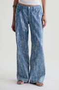 AG Adria Sequin Wide Leg Jeans