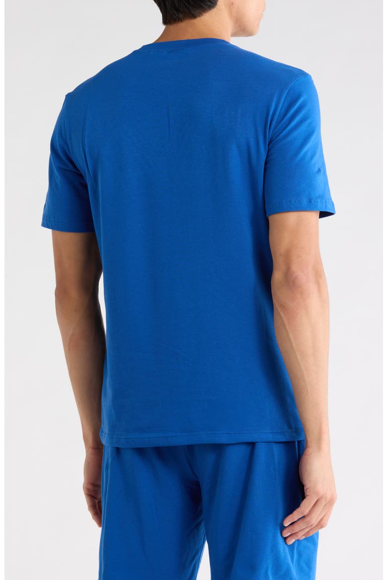 Crewneck Lounge Knit T-Shirt, Alternate, color, MED BLUE