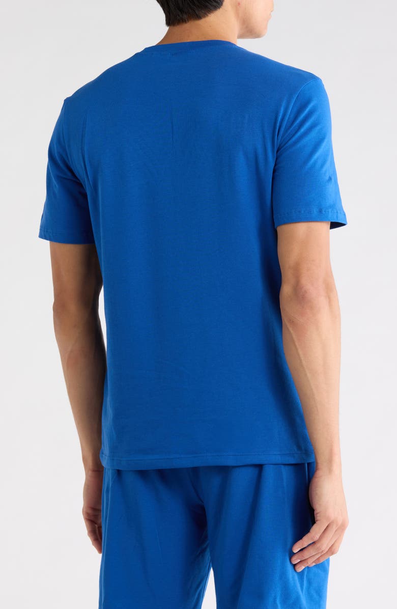 BOSS Crewneck Lounge Knit T-Shirt, Alternate, color, Med Blue