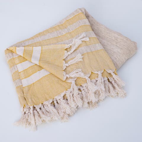 Hand loomed Linen Terry Bath Towel