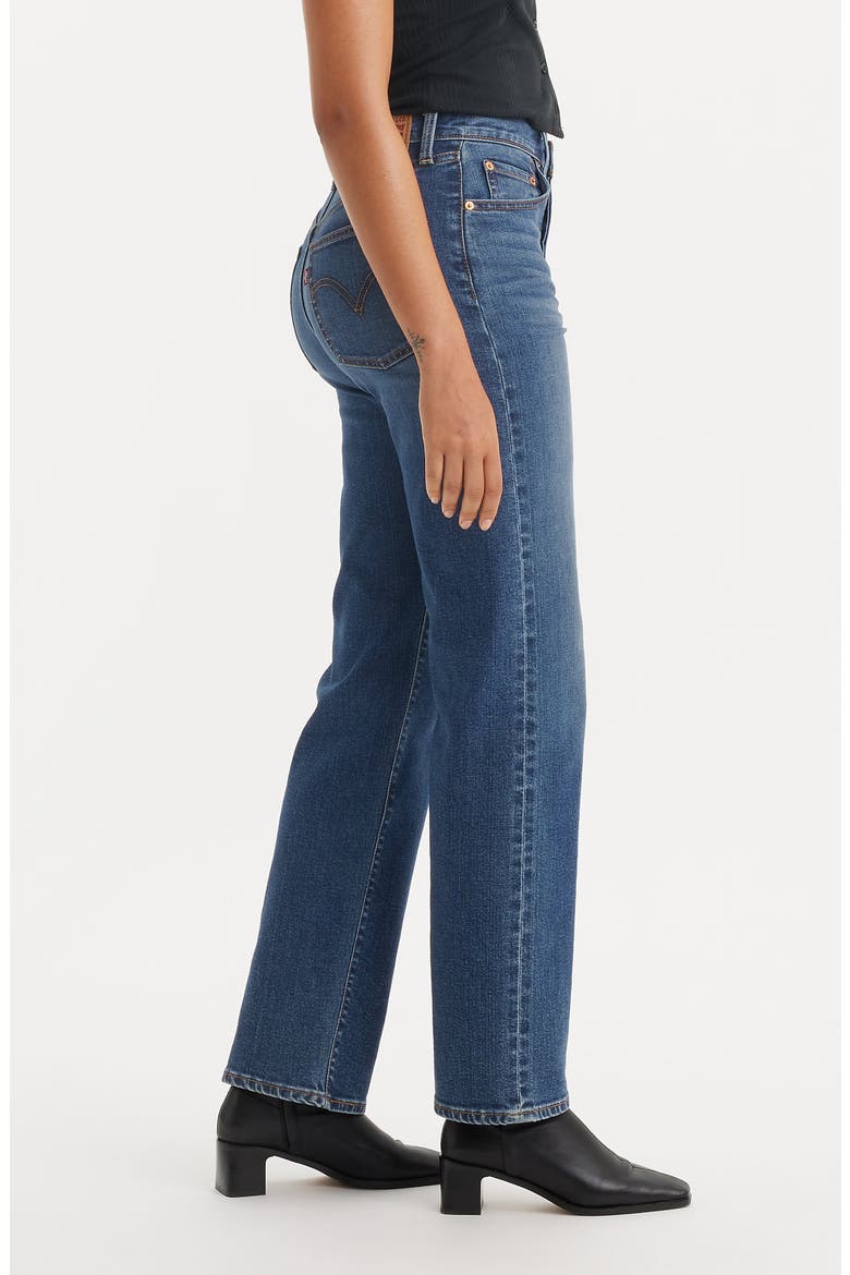 Ribcage High Waist Straight Leg Jeans, Alternate, color, THE LAST STRAW