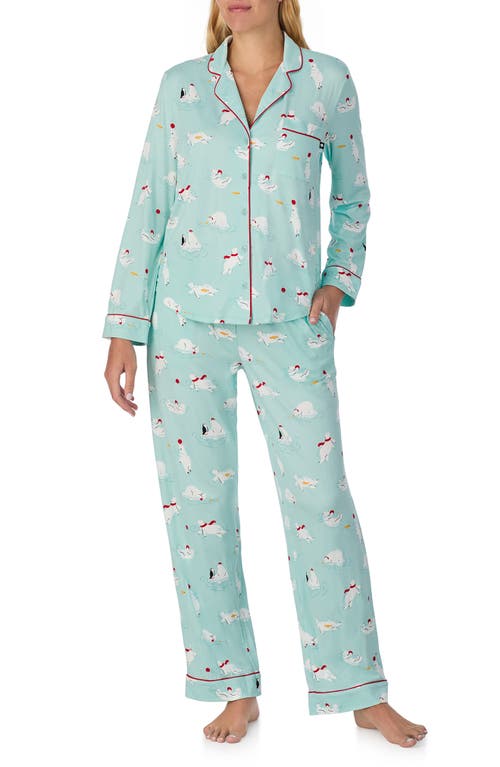 Kate Spade New York Print Pajamas In Green