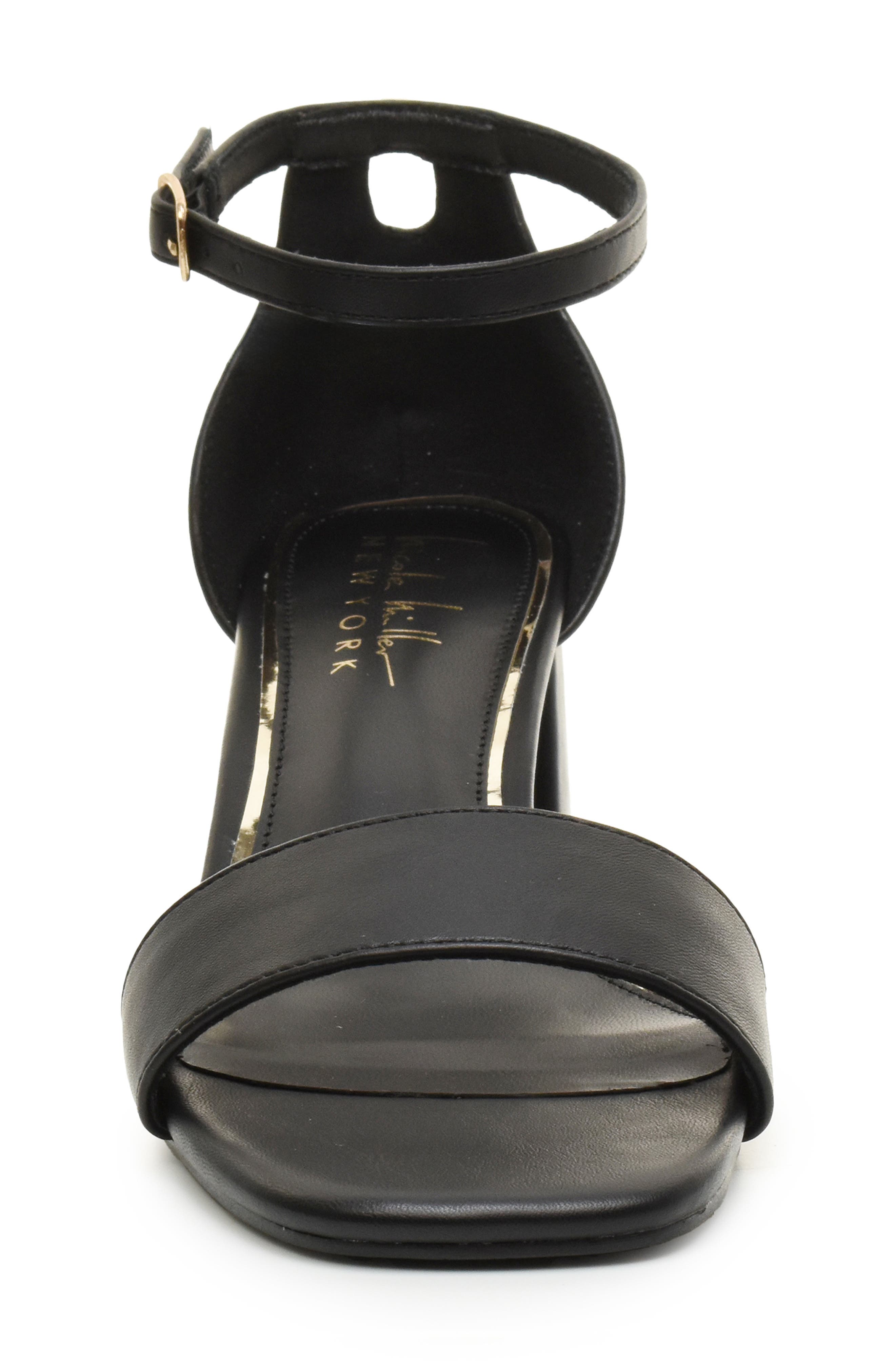 Block Heel Sandal, Alternate, color, BLACK SMOOTH