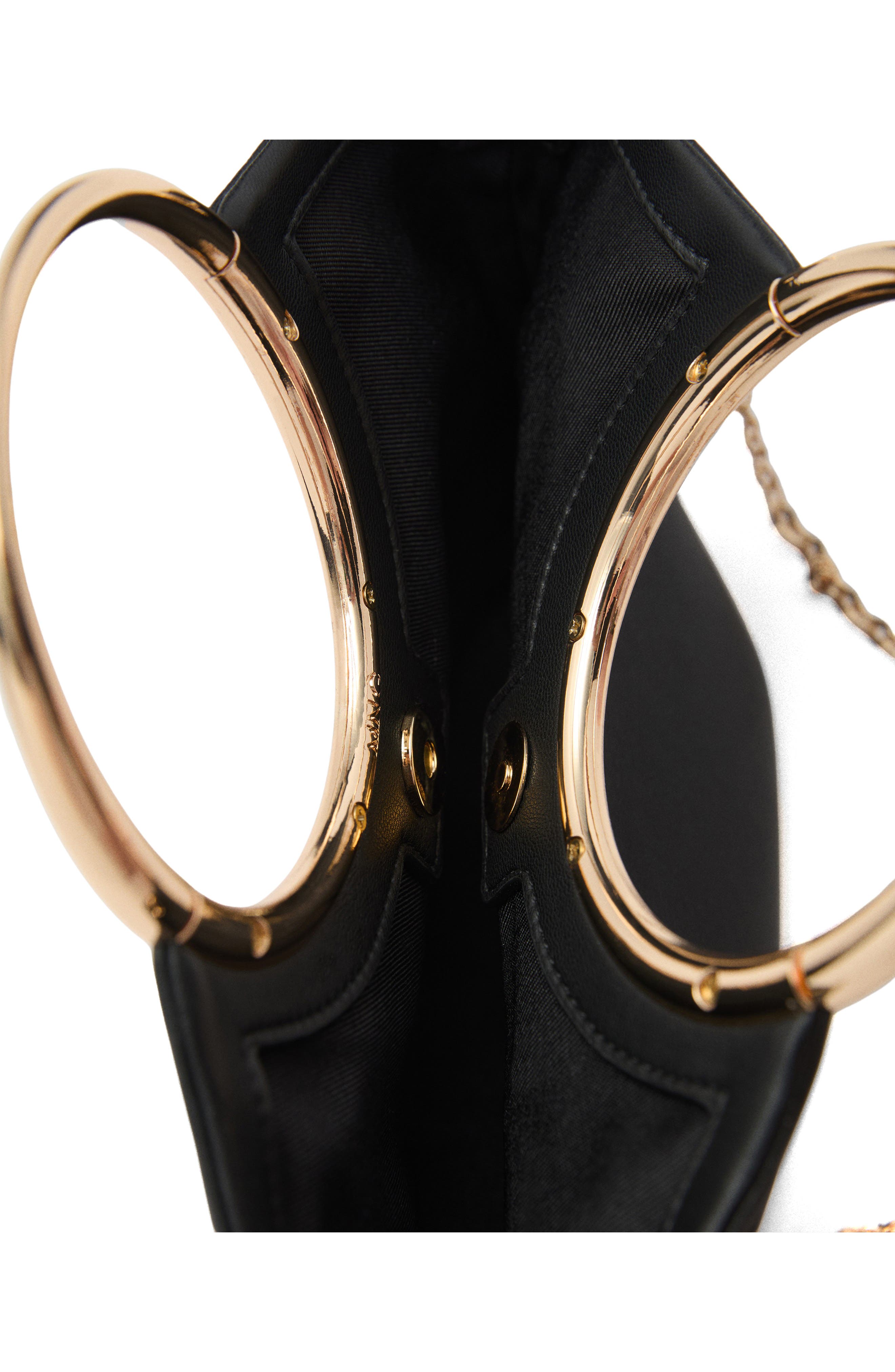 MANGO Faux Leather Bracelet Handle Bag, Alternate, color, 