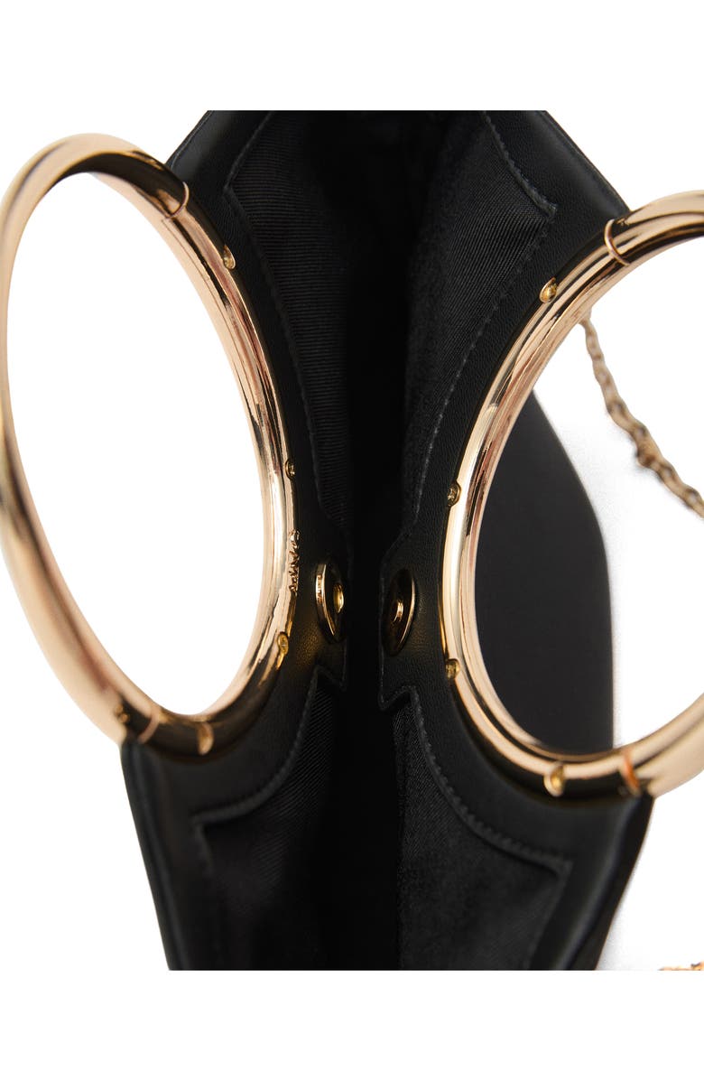 MANGO Faux Leather Bracelet Handle Bag, Alternate, color,