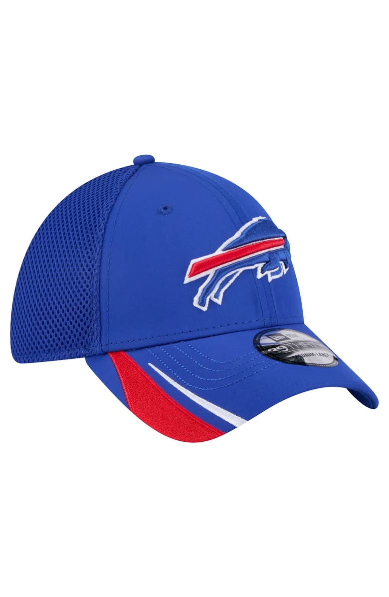 New Era Men's New Era  Royal Buffalo Bills Game Day Linear 39THIRTY Flex Hat, Alternate, color, 