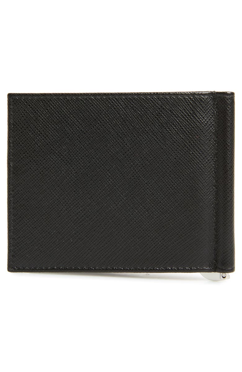 Prada Saffiano Leather Money Clip Wallet, Alternate, color,