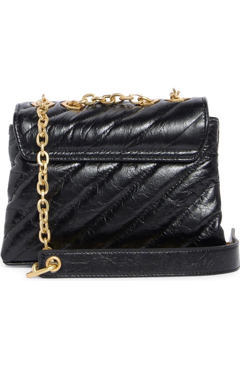 Off-White Jackhammer 17 Matelassé Leather Shoulder Bag, Alternate, color, Black