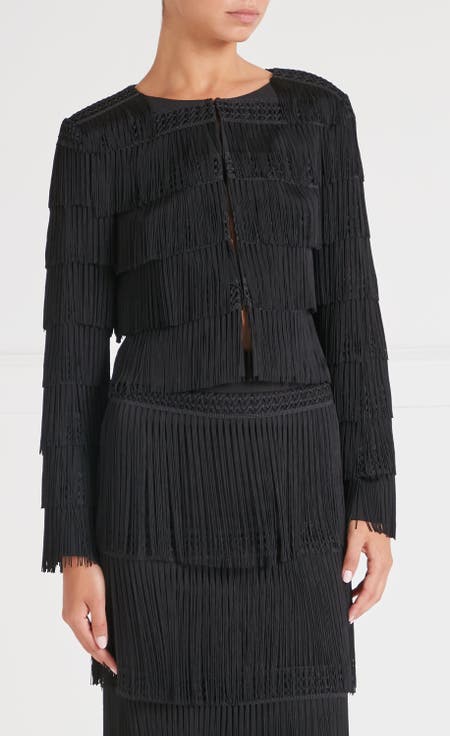 Fringe Cropped Jacket
