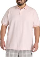 Harbor Bay by DXL Big & Tall Oxford Tipped Polo Shirt