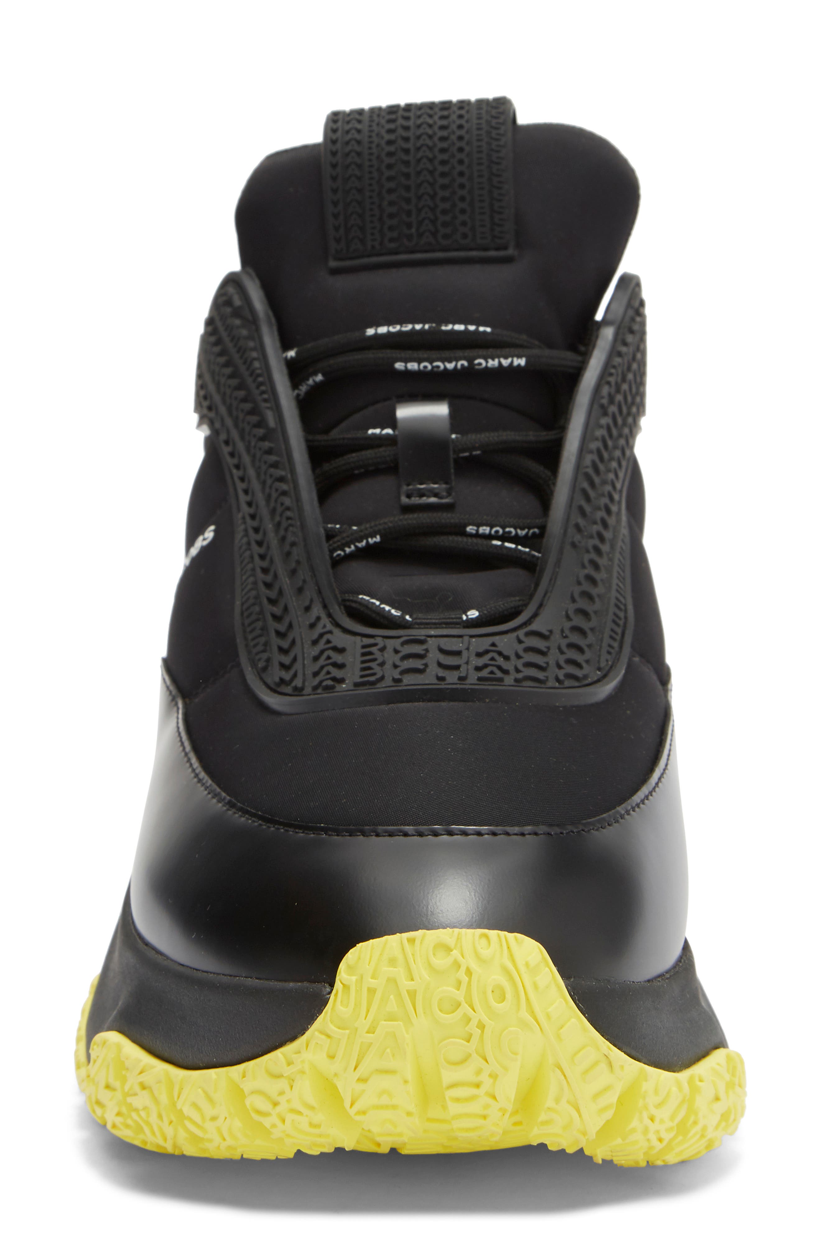 The Lazy Runner Sneaker, Alternate, color, BLACK/ YELLOW