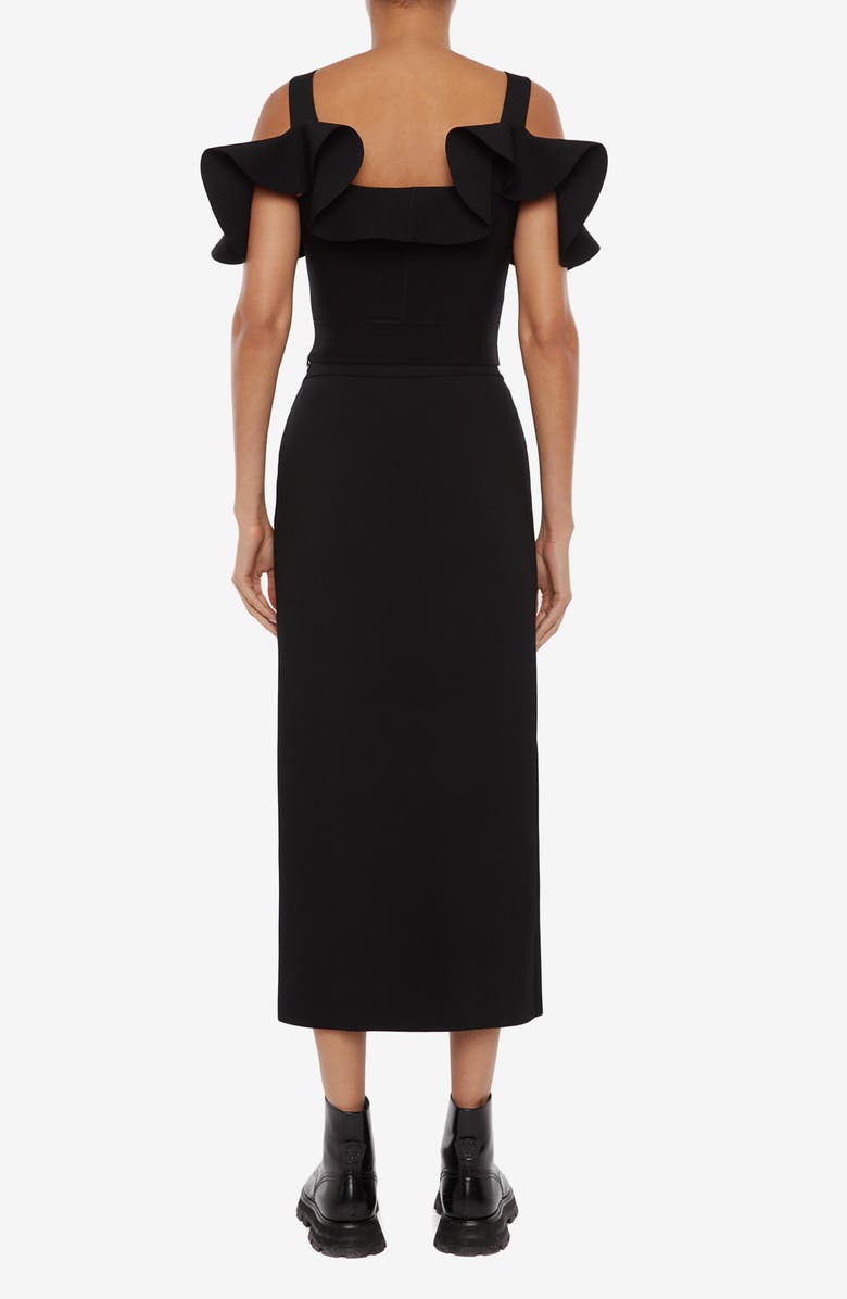 McQueen Alexander McQueen Engineered Sculpted Knit Pencil Skirt, Alternate, color, 