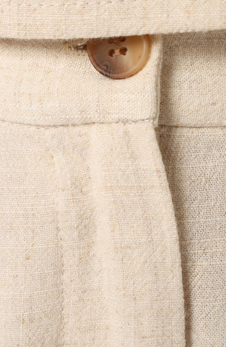 Petal & Pup Ryan Linen Camisole & Shorts Set, Alternate, color, Oatmeal