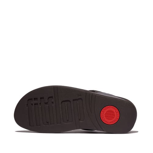 Fitflop Lulu Crystal Embellished Toe-post Sandals In Brown