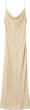 MANGO Livy Cowl Neck Clip Dot Dress