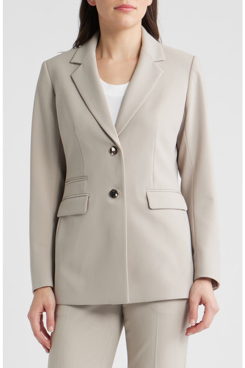 Two-Button Stretch Blazer, Alternate, color, PORCINI