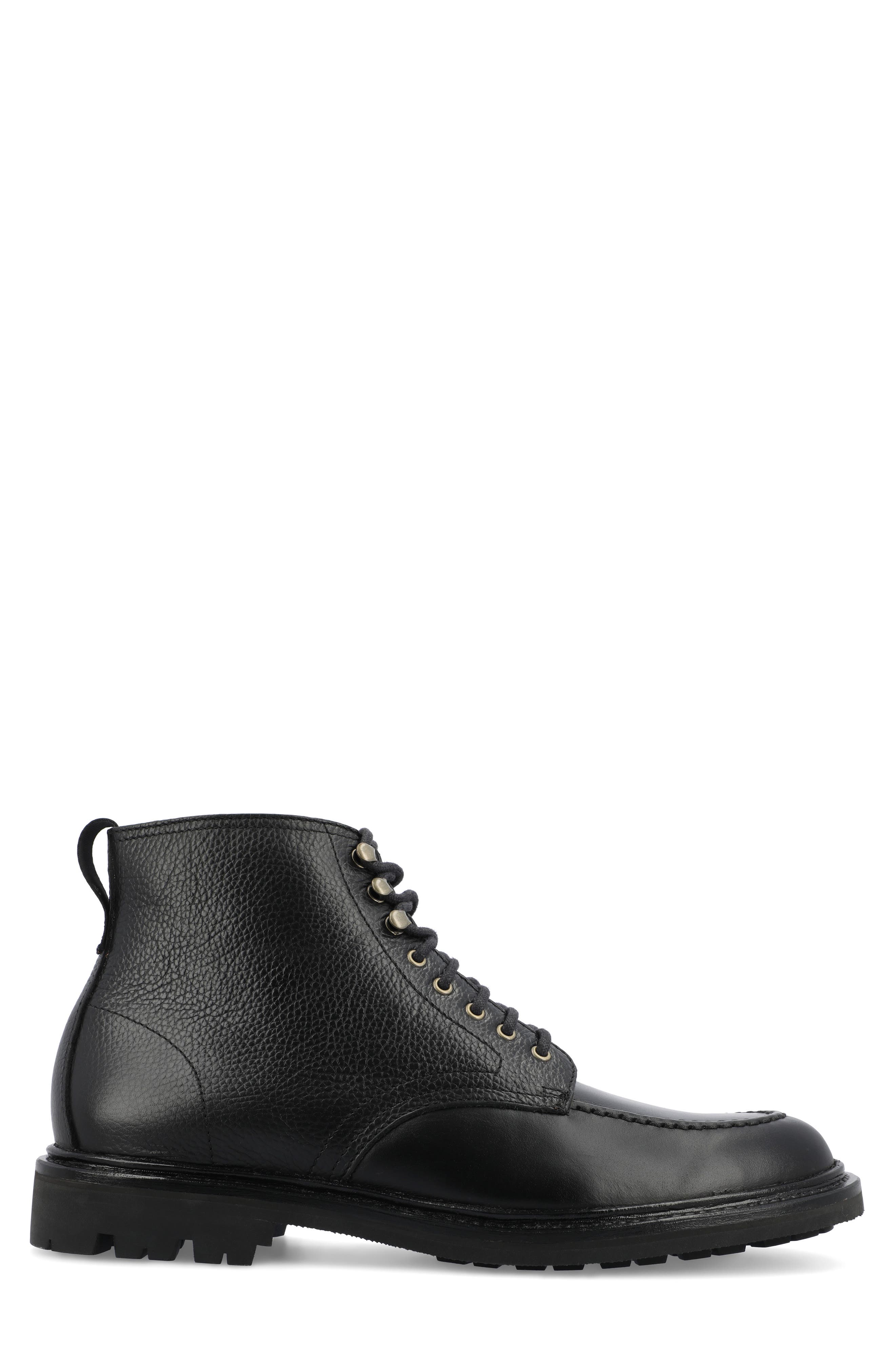 TAFT The Darcey Moc Toe Boot, Alternate, color, Midnight