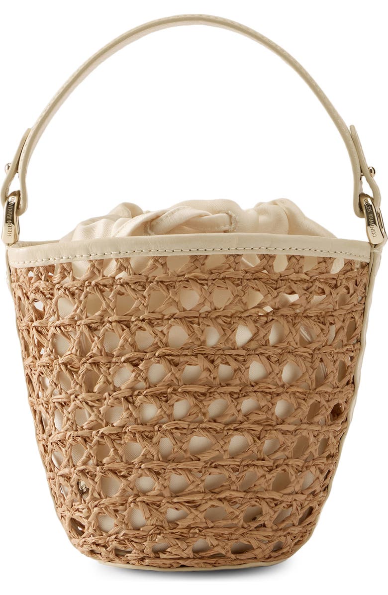 Helen Kaminski Ama Braided Raffia Bucket Bag, Main, color, Nougat