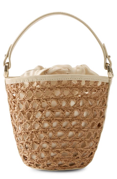 Ama Braided Raffia Bucket Bag