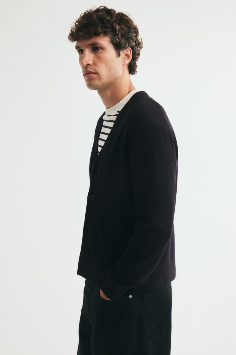 Regular-Fit Cardigan, Alternate, color, Black