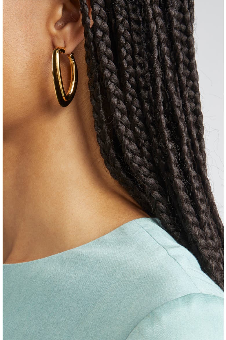 O-Disc Hoop Earrings, Alternate, color, GOLD