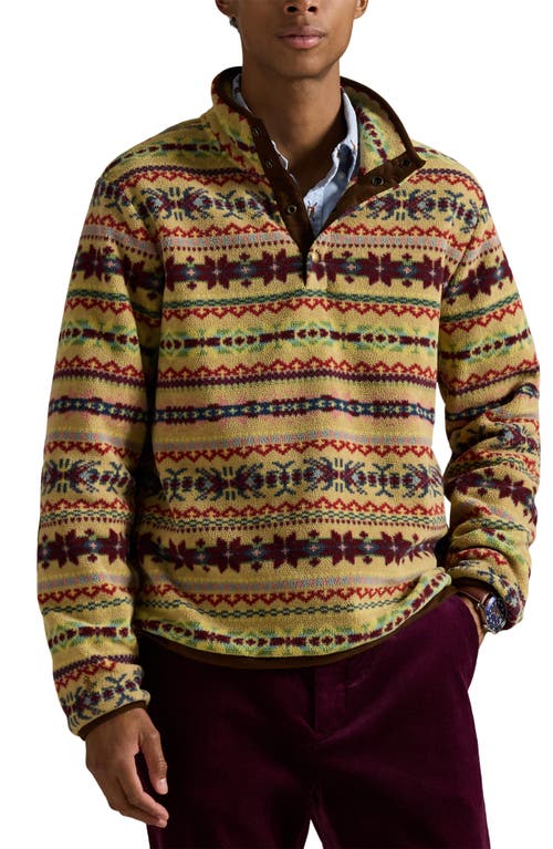 Polo Ralph Lauren Fair Isle Fleece Pullover In Multi