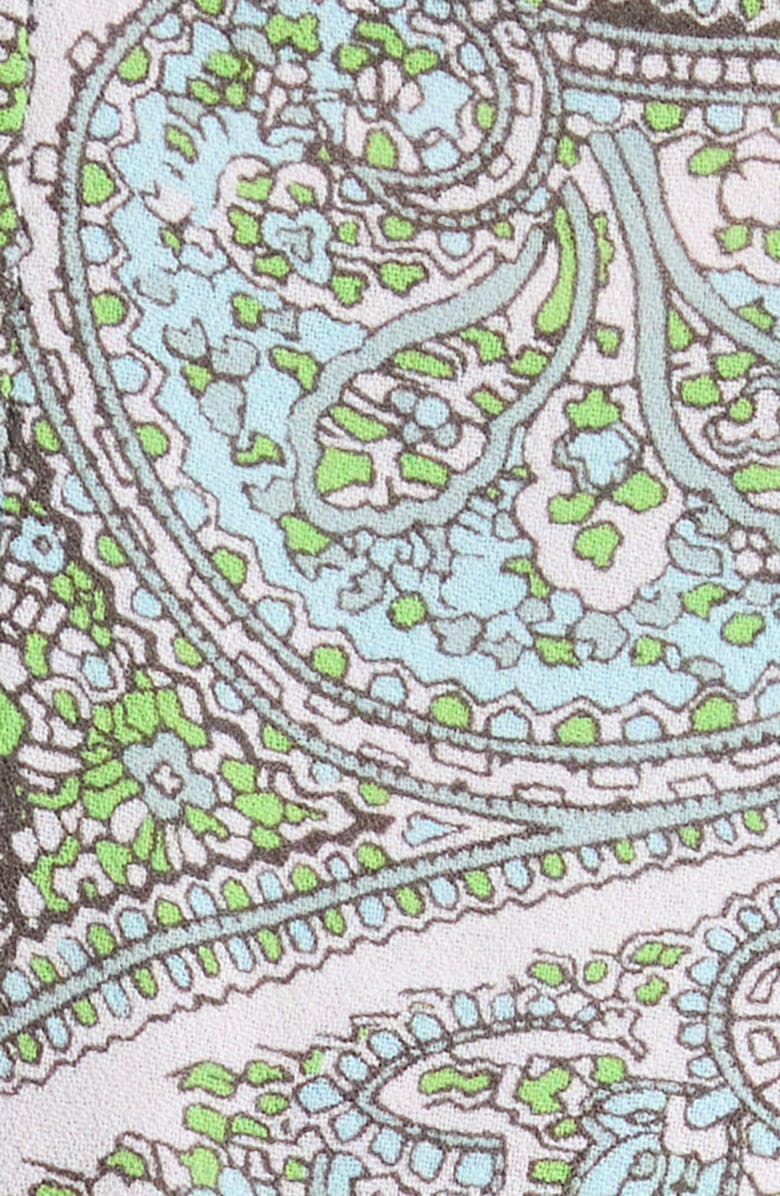 AFRM Wren Paisley Shorts, Alternate, color, Aqua Paisley