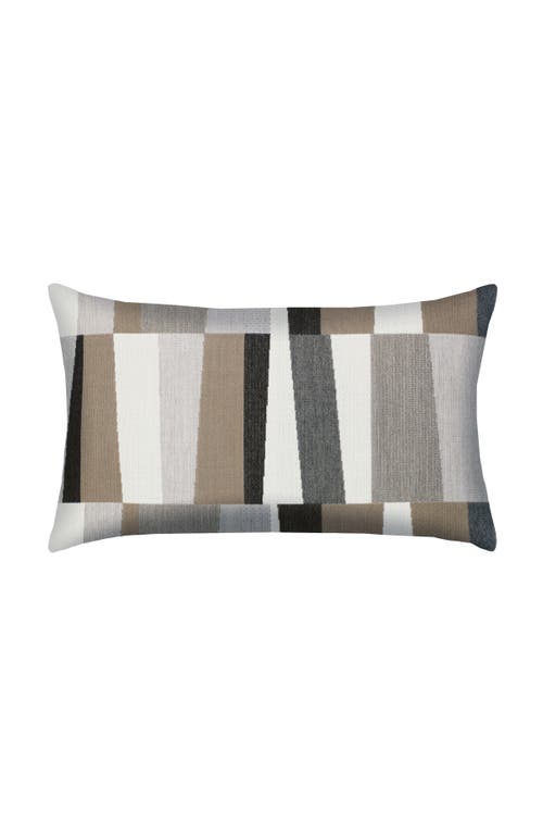 Elaine Smith Strata Lumbar Sunbrella Pillow, Gray