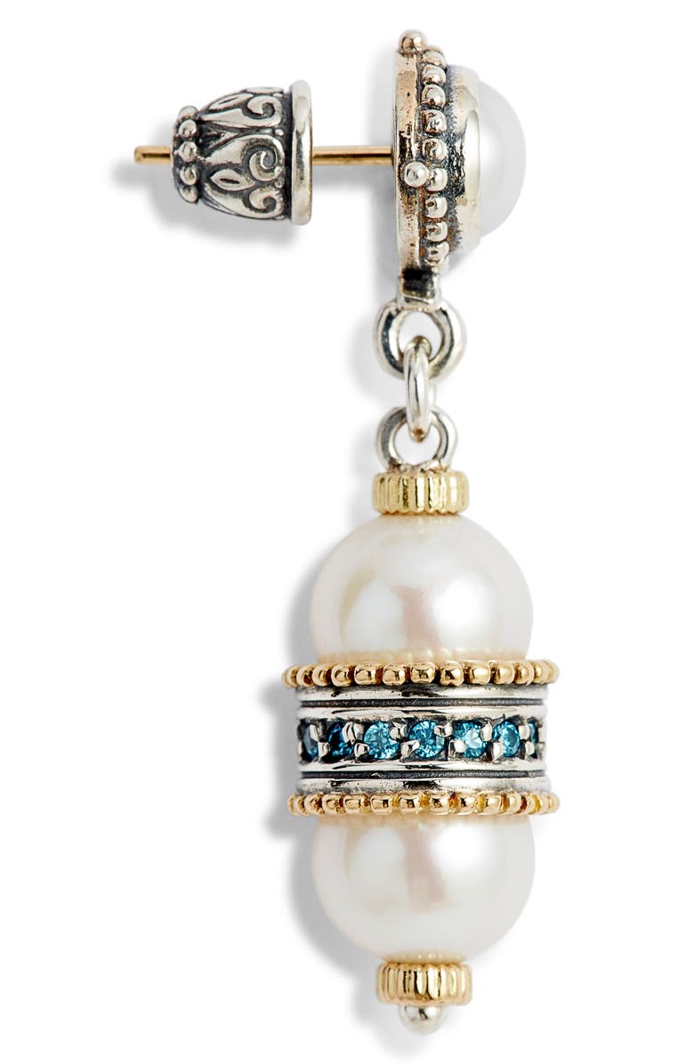 Konstantino Thalia Double Pearl Drop Earrings, Alternate, color,