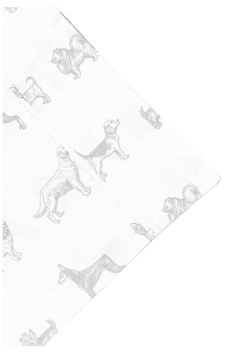 Dog 400 Thread Count Cotton Sheet Set, Alternate, color, GREY