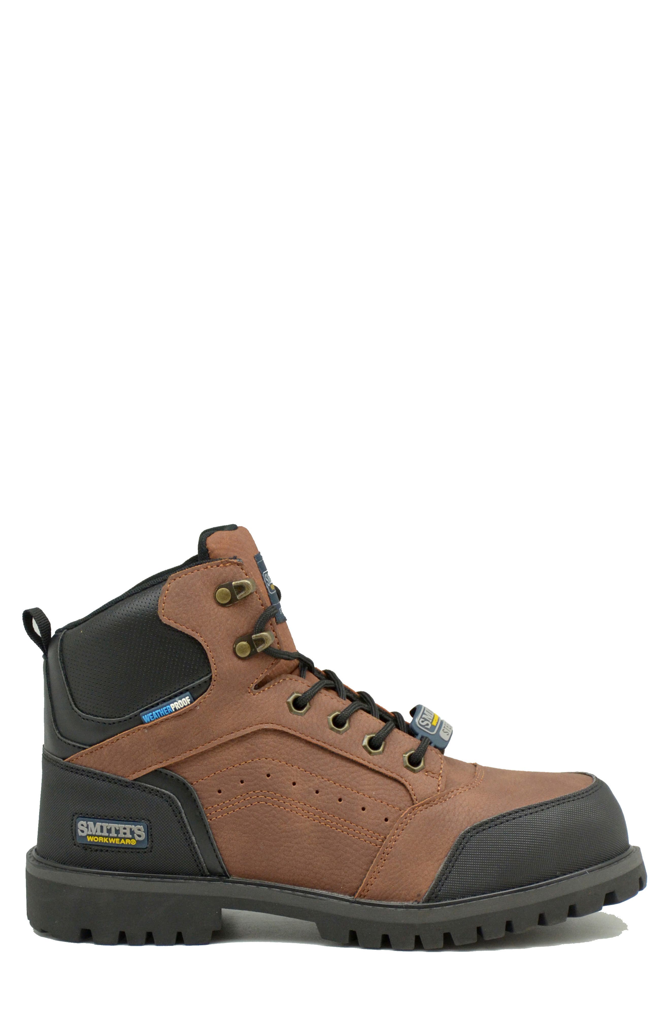 Barwick Steel Toe Lace-Up Boot, Alternate, color, RUST