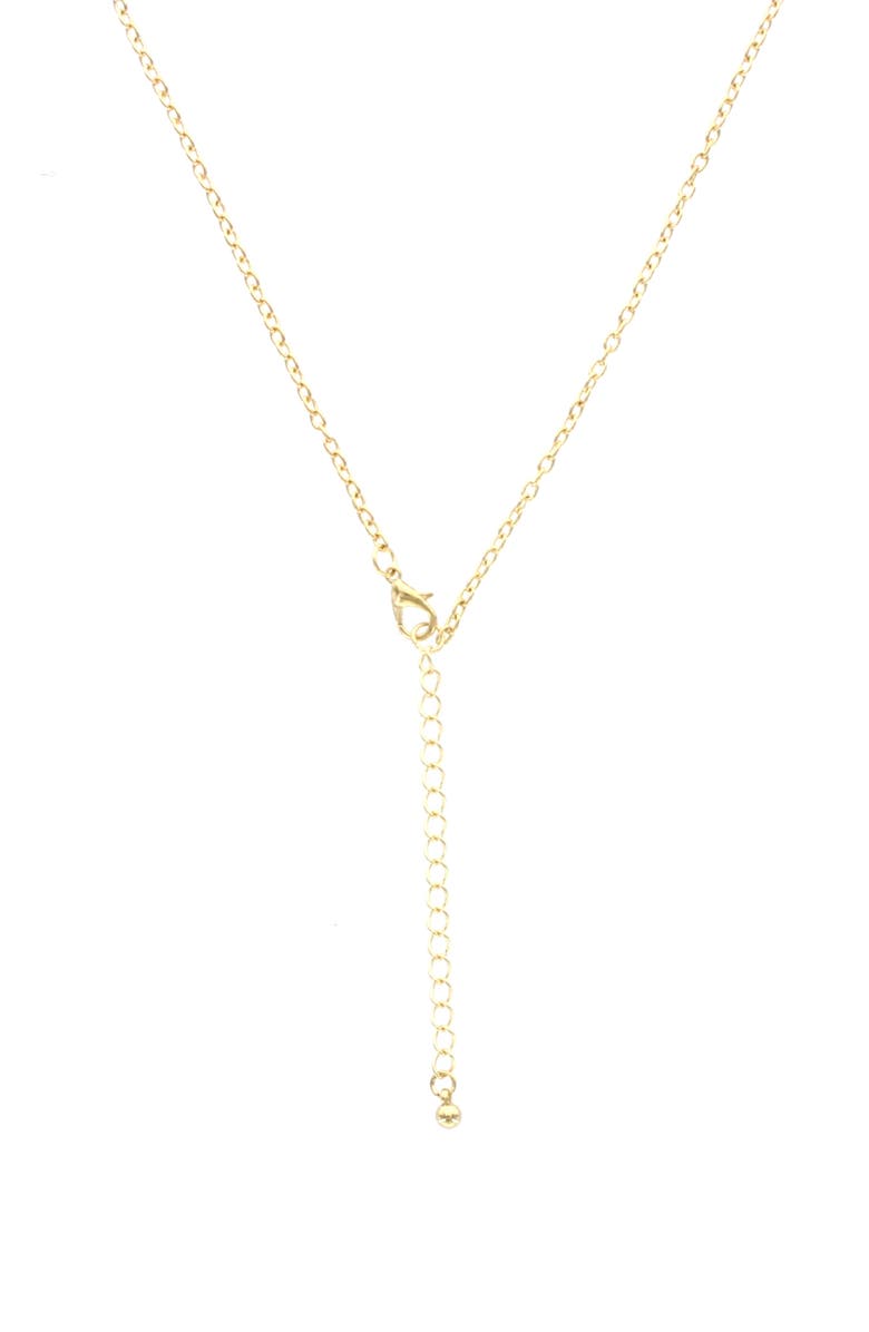 OLIVIA WELLES Laurissa Crystal Layered Necklace, Alternate, color, Gold / Gunmetal