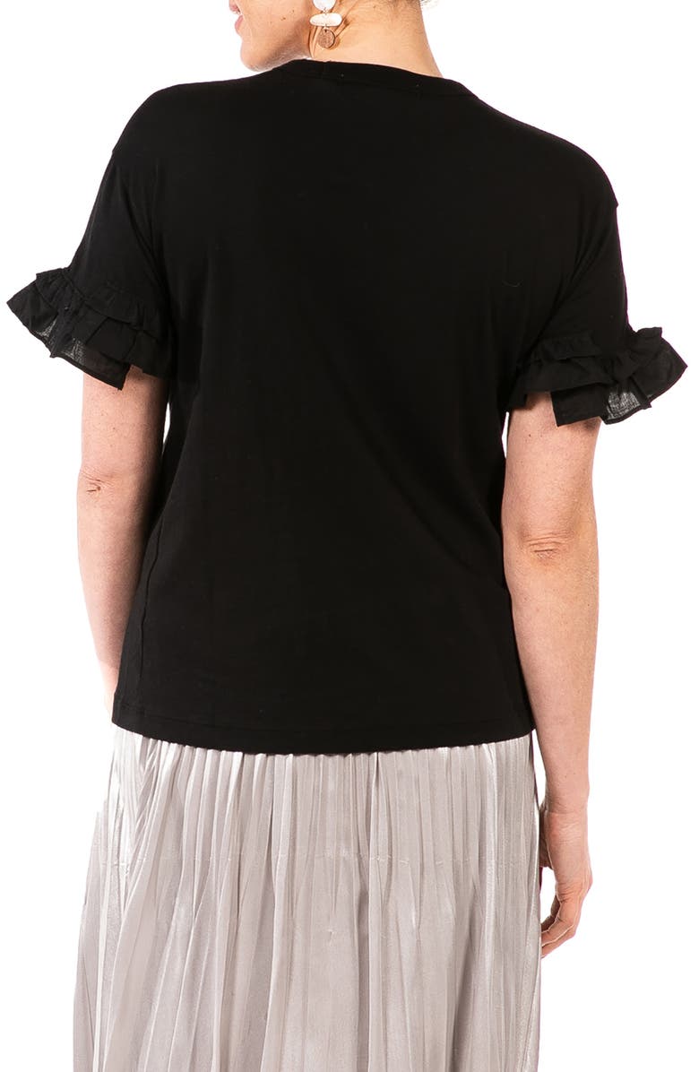 Loyal Hana Joey Ruffle Sleeve Maternity/Nursing T-Shirt, Alternate, color, 