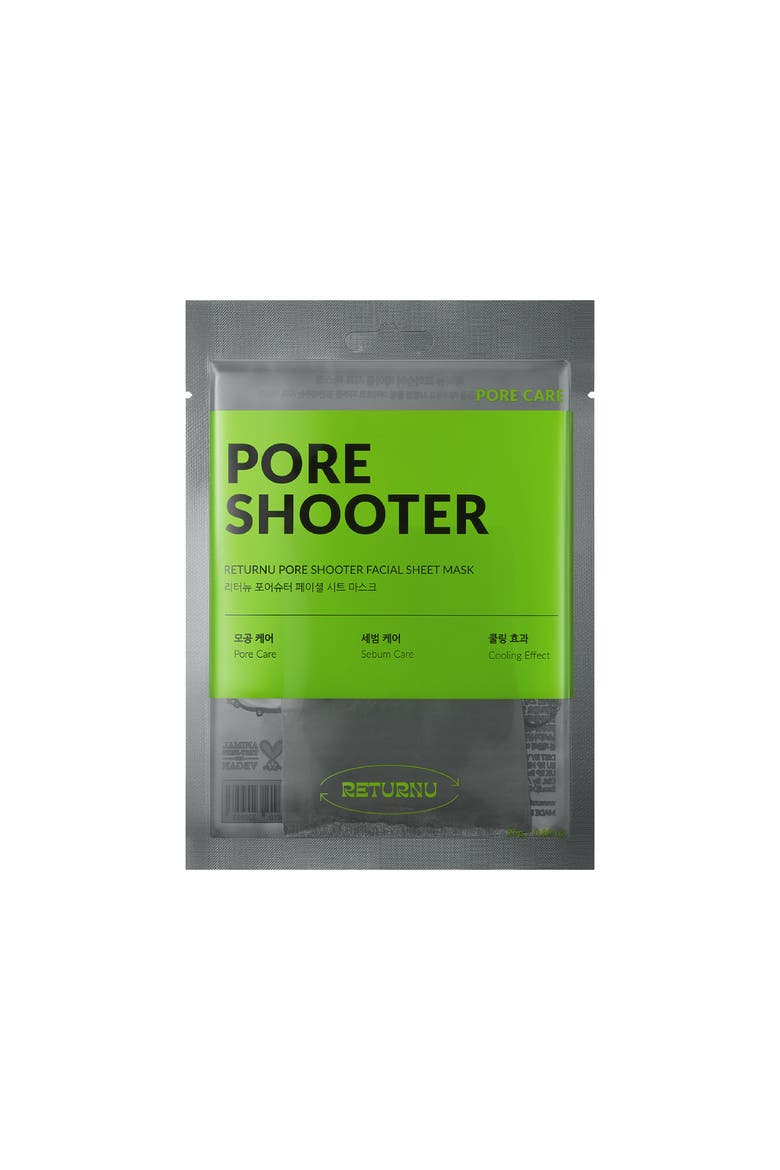 Poreshooter Facial Sheet Mask, Main, color, None
