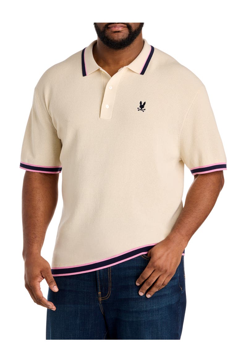 Big & Tall Knit Polo Shirt, Main, color, PRISTINE