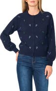 CeCe Bead Embroidered Cardigan