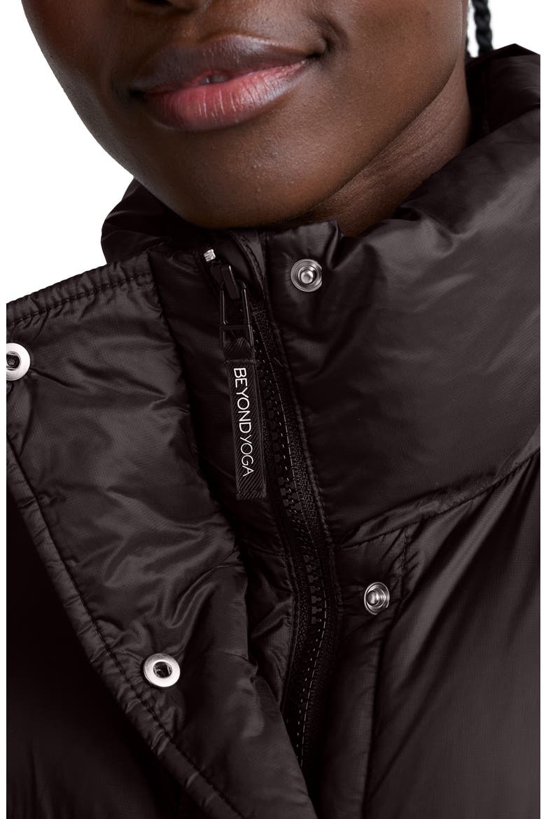 Big Cozy Puffer Vest, Alternate, color, DARK CHOCOLATE