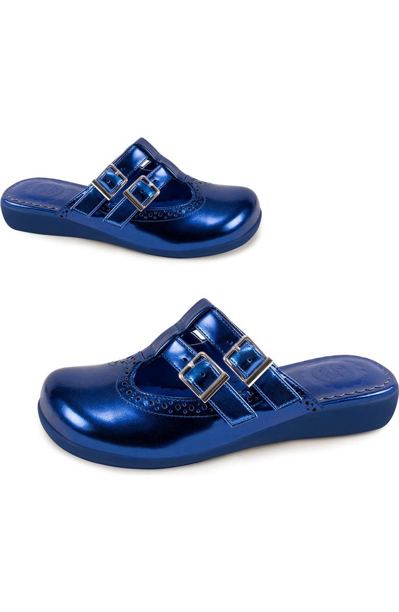 Hot Chocolate Design Chrome Crush Ocean Women's Clogs, Alternate, color, Chrome Crush Ocean