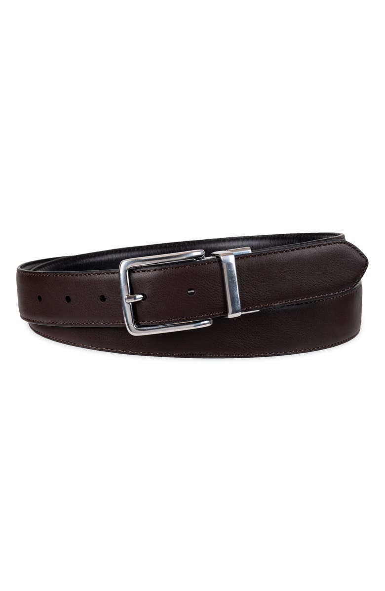 Cole Haan Reversible Feather Edge Leather Belt, Alternate, color, Black/ Brown