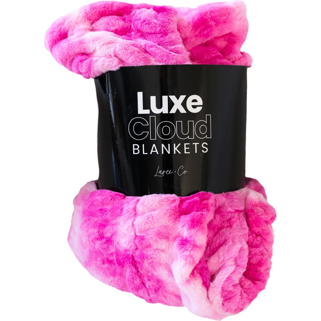 Laree + Co LuxeCloud Blanket in Pink Tie-Dye at Nordstrom, Size X-Large