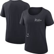 Nike Women's Nike Navy New York Yankees Authentic Collection Performance Scoop Neck T-Shirt