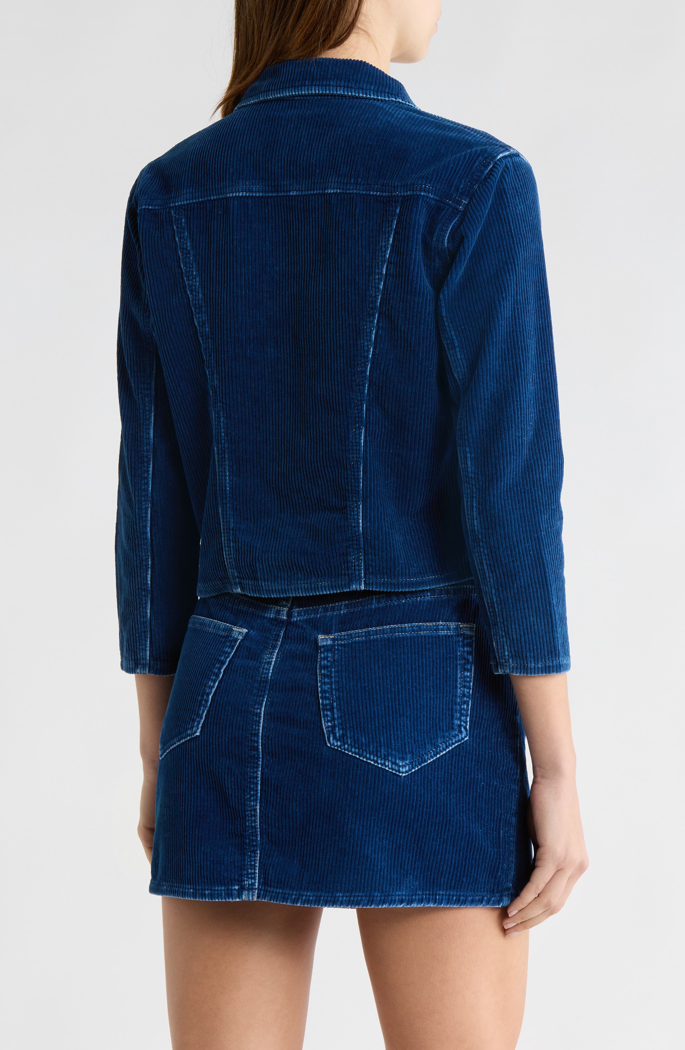 Nelly Corduroy Crop Shirt Jacket - image 2