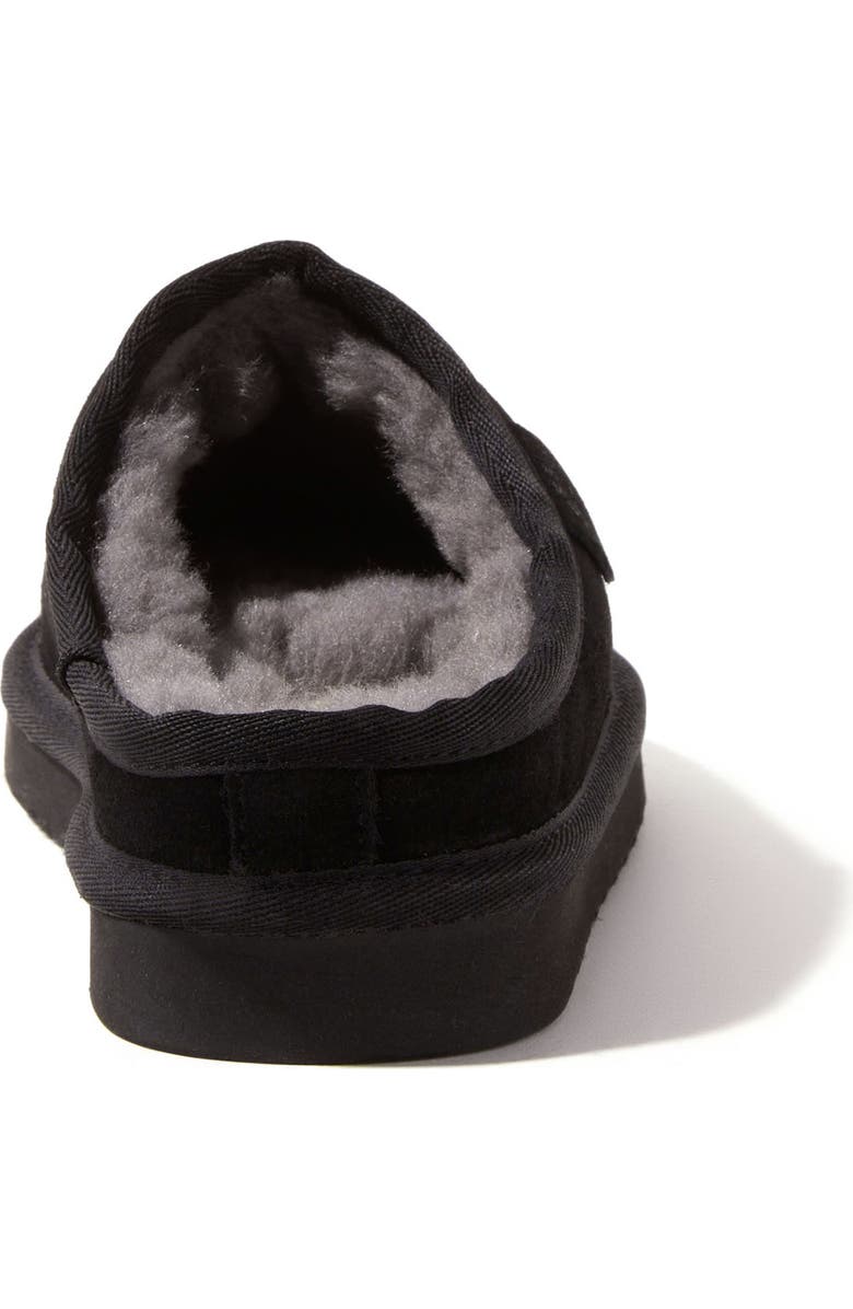 DEARFOAMS Fireside Greta Genuine Shearling Clog Slipper, Alternate, color, Black