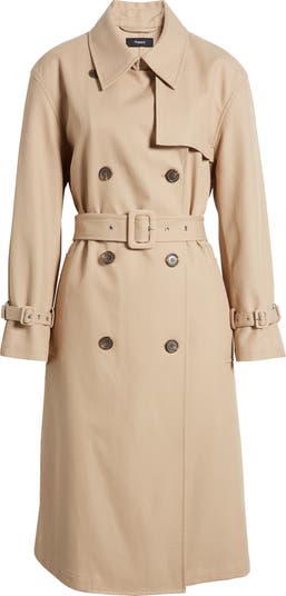 Theory Cotton Twill Trench Coat | Nordstromrack
