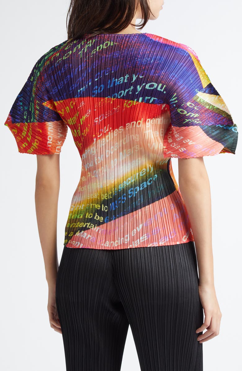 Pleats Please Issey Miyake Voyager Top, Alternate, color,