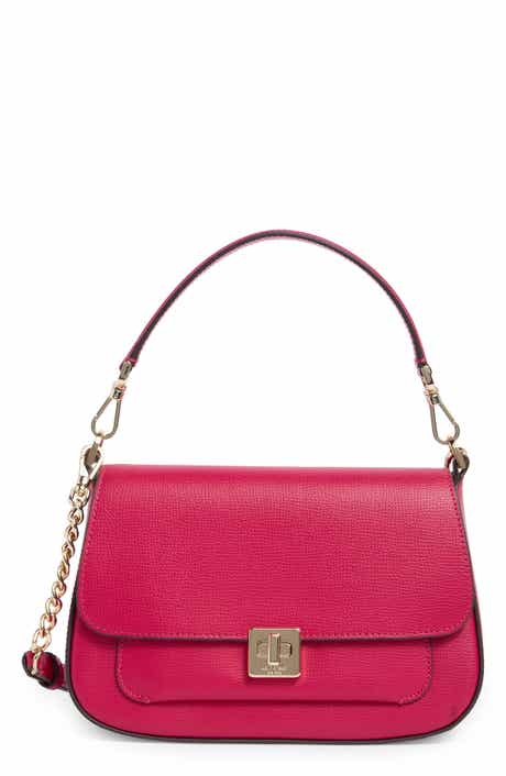 phoebe refined grained leather shoulder bag