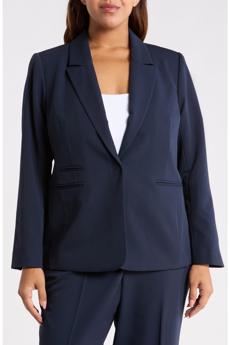 One-Button Blazer, Alternate, color, NEW NAVY