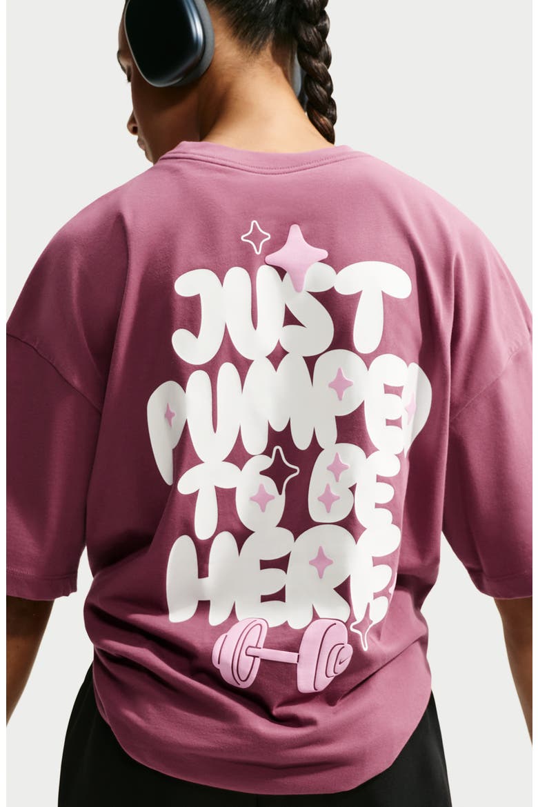 Training Dept. Graphic T-Shirt, Alternate, color, PINK SMOKE